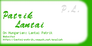 patrik lantai business card